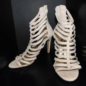 Charlotte Russe - Tan Caged Stilettos - Size 8